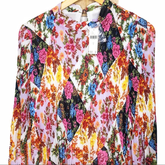 NWT ANTHROPOLOGIE MAEVE SHARA PLEATED MIDI DRESS - Picture 13 of 15